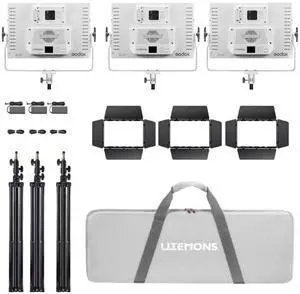 Godox Litemons LP1200Bi 120W Bi-Color LED 3-Light Panel Kit