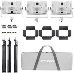 Godox Litemons LP1200R 120W RGB LED 3-Light Panel Kit #LP1200R K3