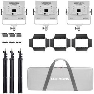Godox Litemons LP400Bi 36W Bi-Color LED 3-Light Panel Kit #LP400BI K3
