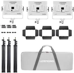 Godox Litemons LP600R 60W RGB LED 3-Light Panel Kit