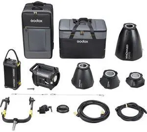 Godox KNOWLED MG1200BI Blazing 1200W Bi-Color LED Video Light Kit with 4 reflectors 45,60,30,15