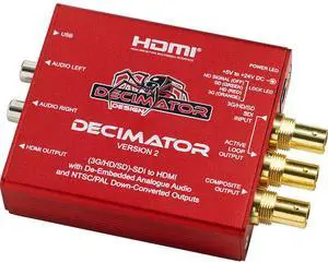 Decimator Version 2 Simultaneously Scales SDI to Both HDMI & NTSC/PAL #DD-DEC-2