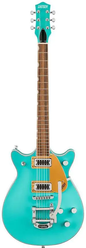 Gretsch Gretsch G5232T Electromatic Double Jet FT with Bigsby Electric Guitar, Laurel Fingerboard, Caicos Green