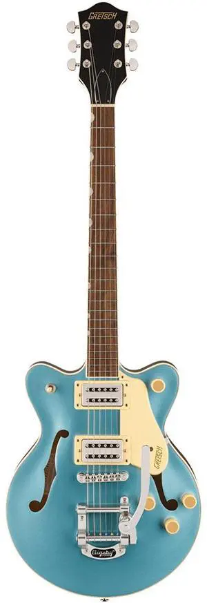 Gretsch Gretsch G2655T Streamliner Center Block Jr. Double-Cut with Bigsby Electric Guitar, Laurel Fingerboard, Arctic Blue