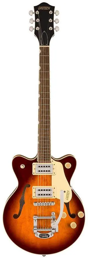 Gretsch Gretsch G2655T Streamliner Center Block Jr. Double-Cut with Bigsby Electric Guitar, Laurel Fingerboard, Forge Glow