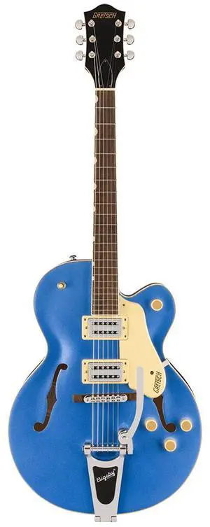 Gretsch Gretsch G2420T Streamliner Hollow Body with Bigsby Electric Guitar, Laurel Fingerboard, Broad'Tron BT-3S Pickups, Fairlane Blue