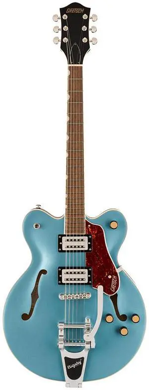 Gretsch Gretsch G2622T Streamliner Center Block Double-Cut with Bigsby Electric Guitar, Laurel Fingerboard, Broad Tron BT-3S Pickups, Arctic Blue