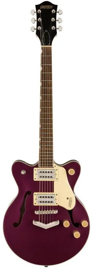 Gretsch G2655 Streamliner Center Block Jr. Double-Cut with V-Stoptail Electric Guitar, Burnt Orchid