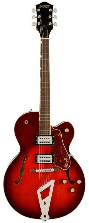 Gretsch Gretsch G2420 Streamliner Hollow Body with Chromatic II Electric Guitar, Laurel Fingerboard, Broad'Tron BT-3S Pickups, Claret Burst
