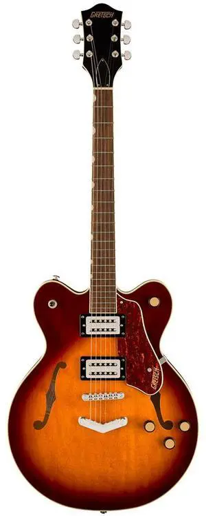 Gretsch Gretsch G2622 Streamliner Center Block Double-Cut with V-Stoptail Electric Guitar, Laurel Fingerboard, Broad Tron BT-3S Pickups, Forge Glow