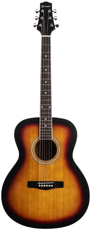 Boroughs B20ASB Beginner Auditorium Acoustic Guitar, Sunburst