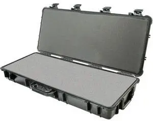 Pelican 1700 Travel Vault II Watertight Rifle Case w/Foam Insert & Wheels, Black