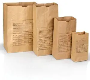 Safariland Printed Paper Evidence Bags, Style 86, Pack of 100 #3-0024