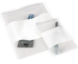 Safariland 9x12" Zip-Top Evidence Bags with Write-on Area, 100 Pack #3-0192