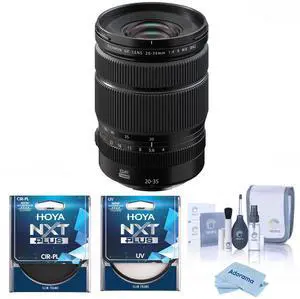 Fujifilm GF 20-35mm f/4.0 R WR Lens, Bundle with Hoya 82mm UV and CPL Filters