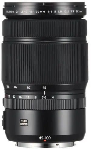 Fujifilm GF 45-100mm f/4 R LM WR Lens, Bundle with Hoya 82mm UV and CPL Filters
