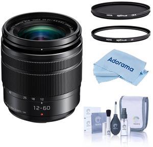 Panasonic LUMIX G Vario 12-60mm f/3.5-5.6 Lens with 58mm UV and CPL Filters