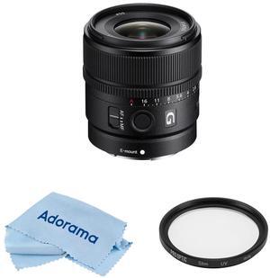 Sony E 15mm f/1.4 G Lens with Accessories Kit #SEL15F14G AK
