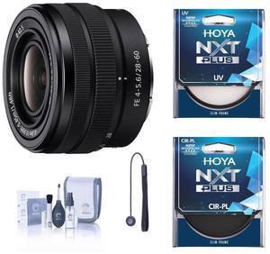 Sony FE 28-60mm f/4-5.6 Lens with Hoya 40.5mm UV+CPL Filter Kit #SEL2860 F