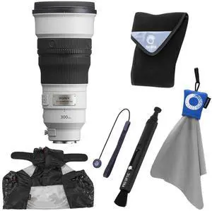 Sony FE 300mm f/2.8 GM OSS Lens, Bundle with Lens Wrap, Lens Pen Lens Cleaner, Rain Cover, Lens Cap Tether and Cleaning Cloth