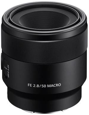 Sony FE 50mm f/2.8 Macro Lens, Black, Bundle w/55mm Filter Kit, 15x15" Lens Wrap