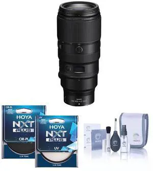 Nikon NIKKOR Z 100-400mm f/4.5-5.6 VR S Lens, Bundle with Hoya NXT Plus 77mm UV+CPL Filter Kit, Cleaning Kit
