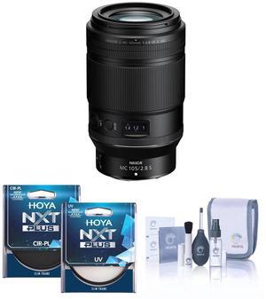 Nikon NIKKOR Z MC 105mm f/2.8 VR S Lens with Hoya 62mm UV+CPL Filter Kit