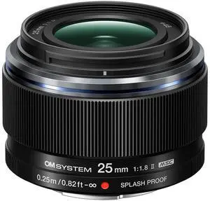 OM SYSTEM M.Zuiko Digital 25mm f/1.8 II Lens for Micro Four Thirds #V336010BW000