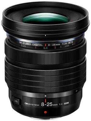 OM SYSTEM M.Zuiko Digital ED 8-25mm f/4 PRO Lens for Micro Four Thirds, Black