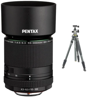 Pentax HD Pentax-DA 55-300mm f/4.5-6.3 ED PLM WR RE Lens, Bundle with VEO 3T+ 264AB 4-Section Aluminum Travel Tripod and BH-160S Ball Head Pentax HD Pentax-DA 55-300mm f/4.5-6.3 ED PLM WR RE Lens, Bundle with VEO 3T+ 264AB 4-Section Aluminum Travel Tripod and BH-160S Ball Head
