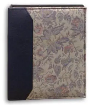 Pioneer Photo Album Versailles Tapestry Series Bound Photo Album, Designer Style Sewn Fabric Covers with Leatherette Trim, Holds 208 4x6" Photos, 2 Per Page, Navy Blue