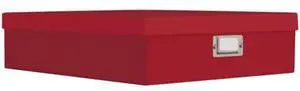 Pioneer OB12S BRIGHT RED Scrapbooking Box, 13.25x15x 4