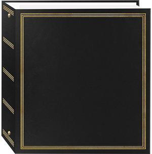 Pioneer Deluxe 3-Ring Album with 100 7.75x10.75" Magnetic Pages, Black