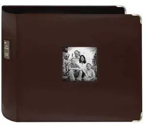 Pioneer 12x12" Scrapbook Binder, 3 2.5" D-Ring, Brown #T12JF BROWN