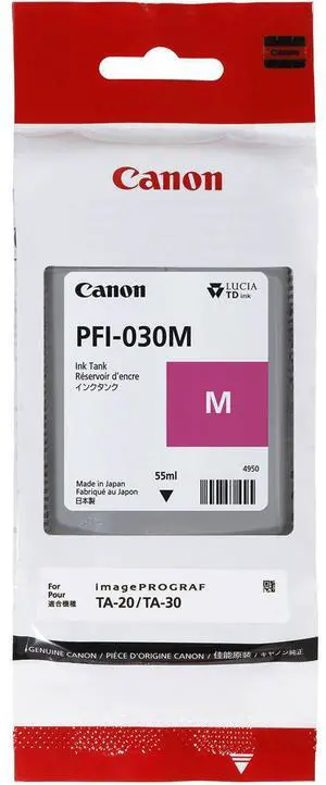 Canon PFI-030 Pigment Magenta Ink Tank, 55ml #3491C001AA