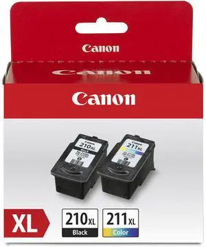 Canon PG-210 XL Black & CL-211 XL Color Ink Cartridge Value Pack for Select PIXMA iP, MP, MX Series Printers