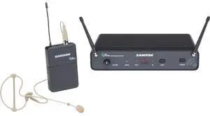 Samson Concert 88x UHF Wireless Earset System, Includes CR88x Wireless Receiver, CB88 Beltpack Transmitter, SE10 Earset Microphone, K: 470-494MHz