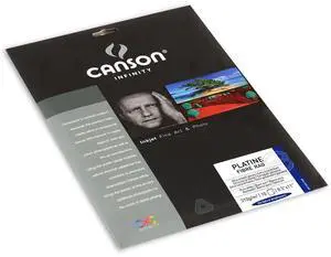 Canson Infinity Infinity Platine 100% Fibre Rag Bright White Smooth Satin Inkjet Paper, 310gsm, 8.5x11", 10 Sheets