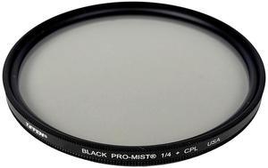 Tiffen 58mm FusionPOL Series Black Pro-Mist 1/4 + CPL Filter #58BPM14CP