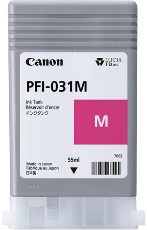 Canon PFI-031M 55ml Pigment Ink Tank for imagePROGRAF TM-240 and TM-340, Magenta