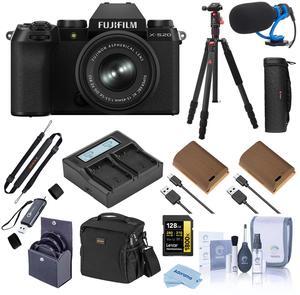 Fujifilm X-S20 Camera w/XC 15-45mm f/3.5-5.6 OIS PZ Lens,Black w/Accessories Kit