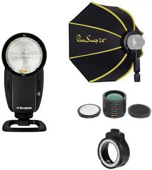 Profoto A10 On and Off Camera Flash for Nikon Camera with Accessories Bundle