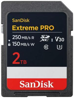 SanDisk Extreme Pro 2TB Secure Digital Extended Capacity (SDXC) Memory Card Model SDSDXXD-2T00-GN4IN