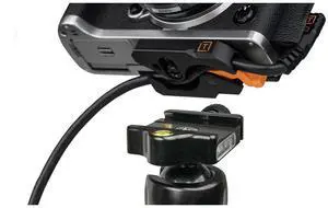 Tether Tools LeverLock Plate & Optima 10G 15' USB-C Straight to RA Cable, Black