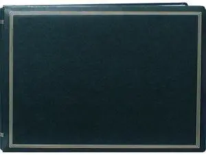 Pioneer Photo Album Largest Post Bound, Magnetic Page Photo Album with Solid Color Covers & Gold Trim, Holds 20 12x14.25" Photos, 10 Sheets (20 Sides) 1 Per Page, Color: Hunter Green