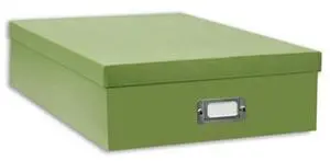Pioneer OB12S SAGE GREEN Scrapbooking Box, 13.25x15x 4