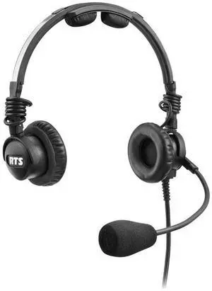 Bosch LH-302 Double-Sided Headset with Dynamic Mic & A4F, Black/Stainless Steel
