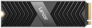 Lexar 2TB Professional NM800 PRO SSD with Heatsink PCIe Gen4 NVMe M.2 2280 Internal Solid State Drive, Up to 7500/6500 MB/s Read/Write, for PS5, Gamers and Creators, Black (LNM800P002T-RN8NG)