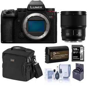 Panasonic LUMIX S5II Mirrorless Camera w/LUMIX S 85mm f/1.8 Lens, Included Value