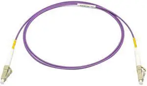 Camplex 16.4' OM4 50/125 10/40/100G MM Simplex LC-LC Armored Patch Cable, Purple